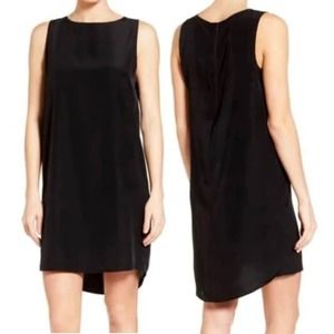 Halogen Women's Black Sleeveless Shift Dress Size Large NWT